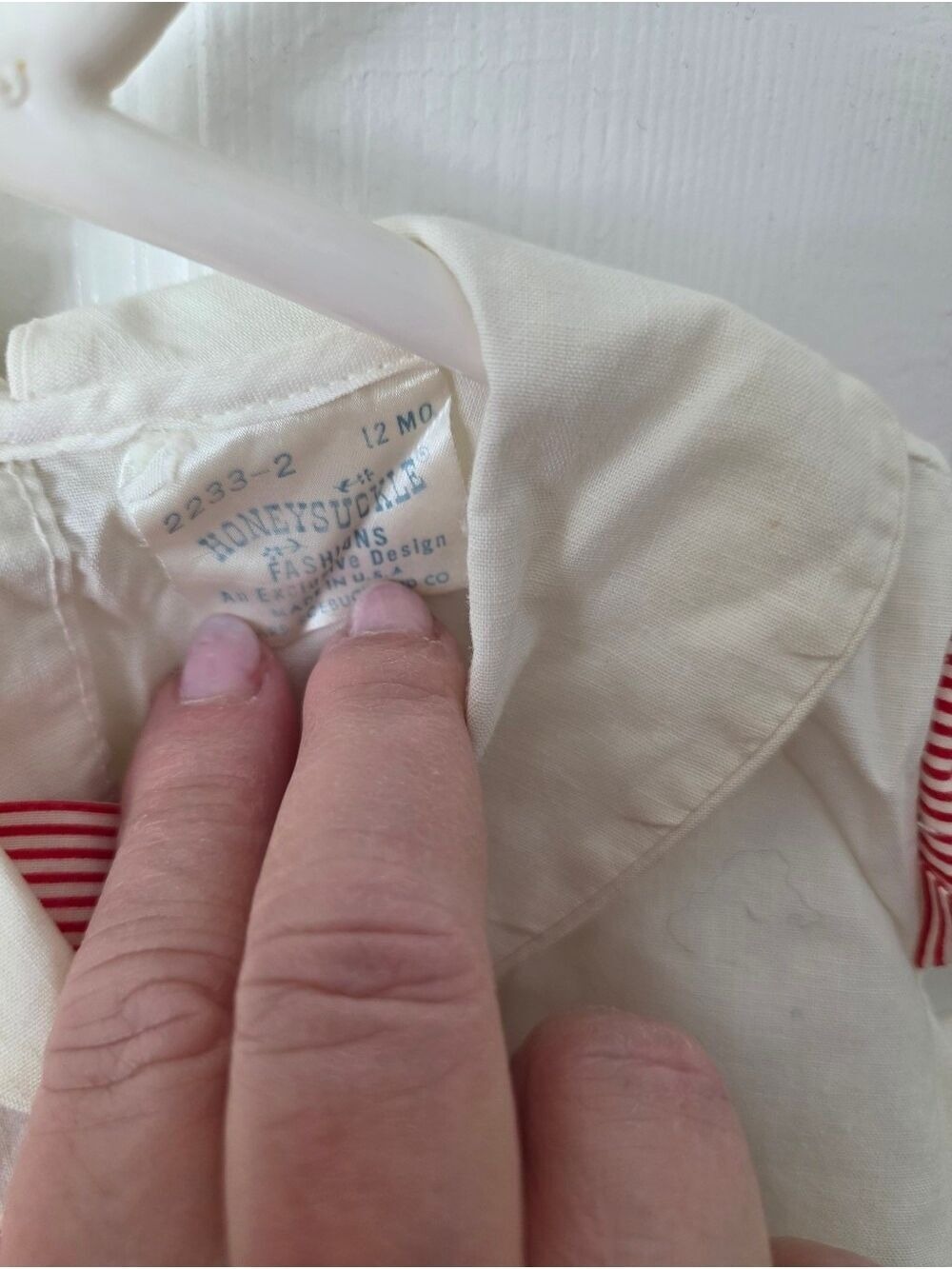 Baby Girls Vintage 1950s Sears Roebuck and Co Honeysuckle Fashions Dress 12 mo - Picture 6 of 6